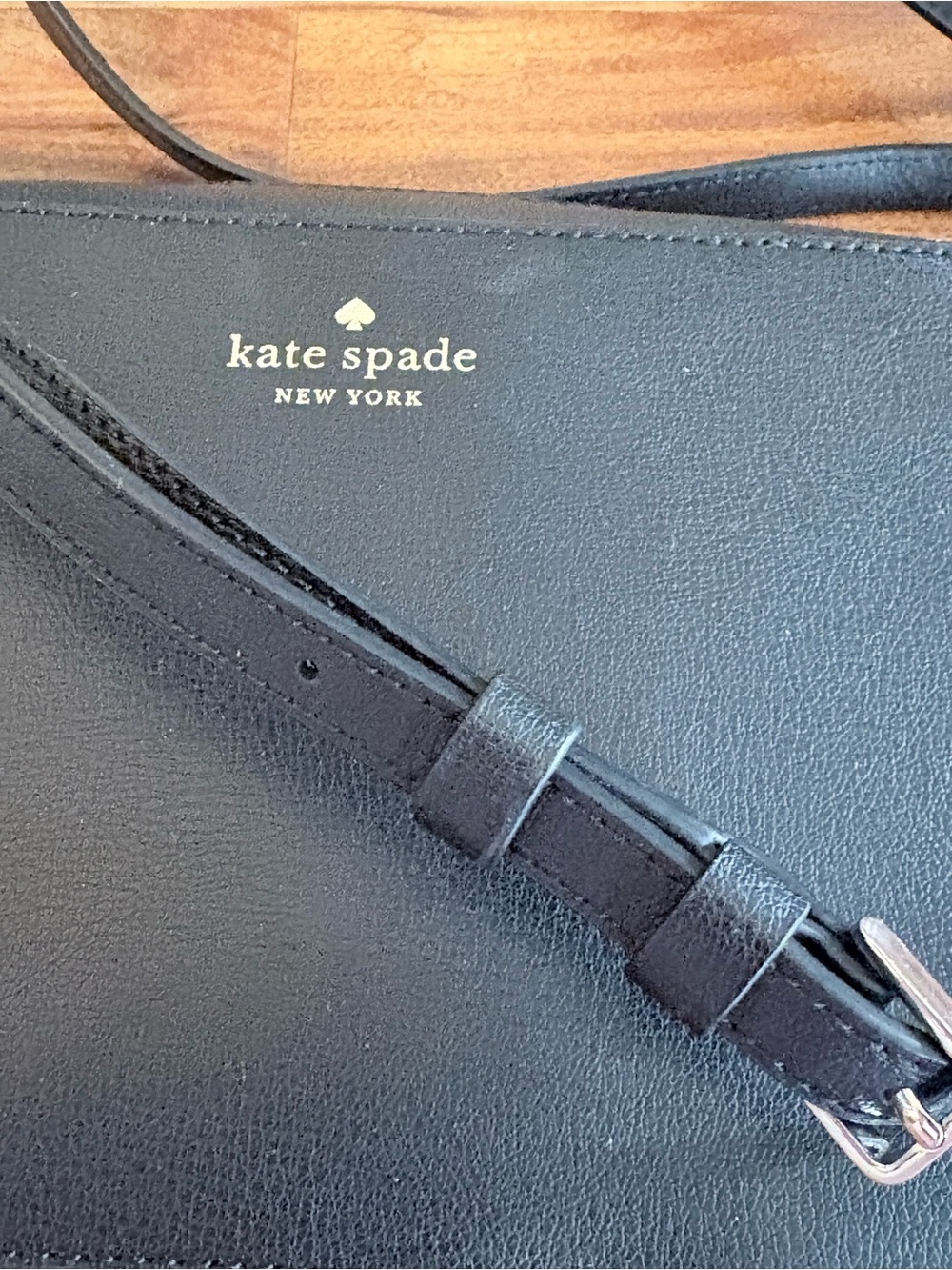 Kate Spade Harper Black Leather Crossbody Bag Camera Purse - Picture 12 of 16